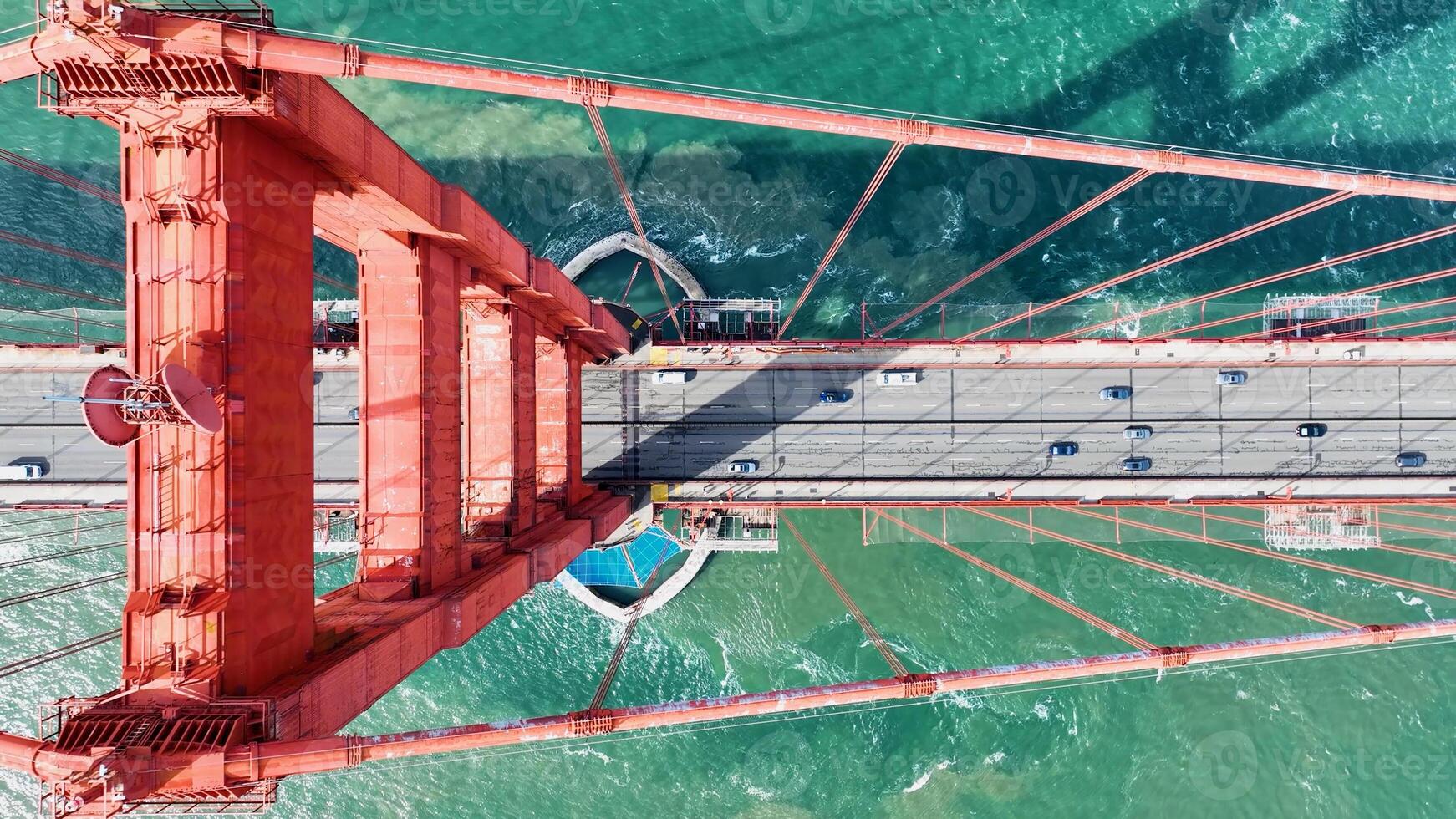 Outdoor Golden Gate Bridge Aerial in San Francisco California United States. photo