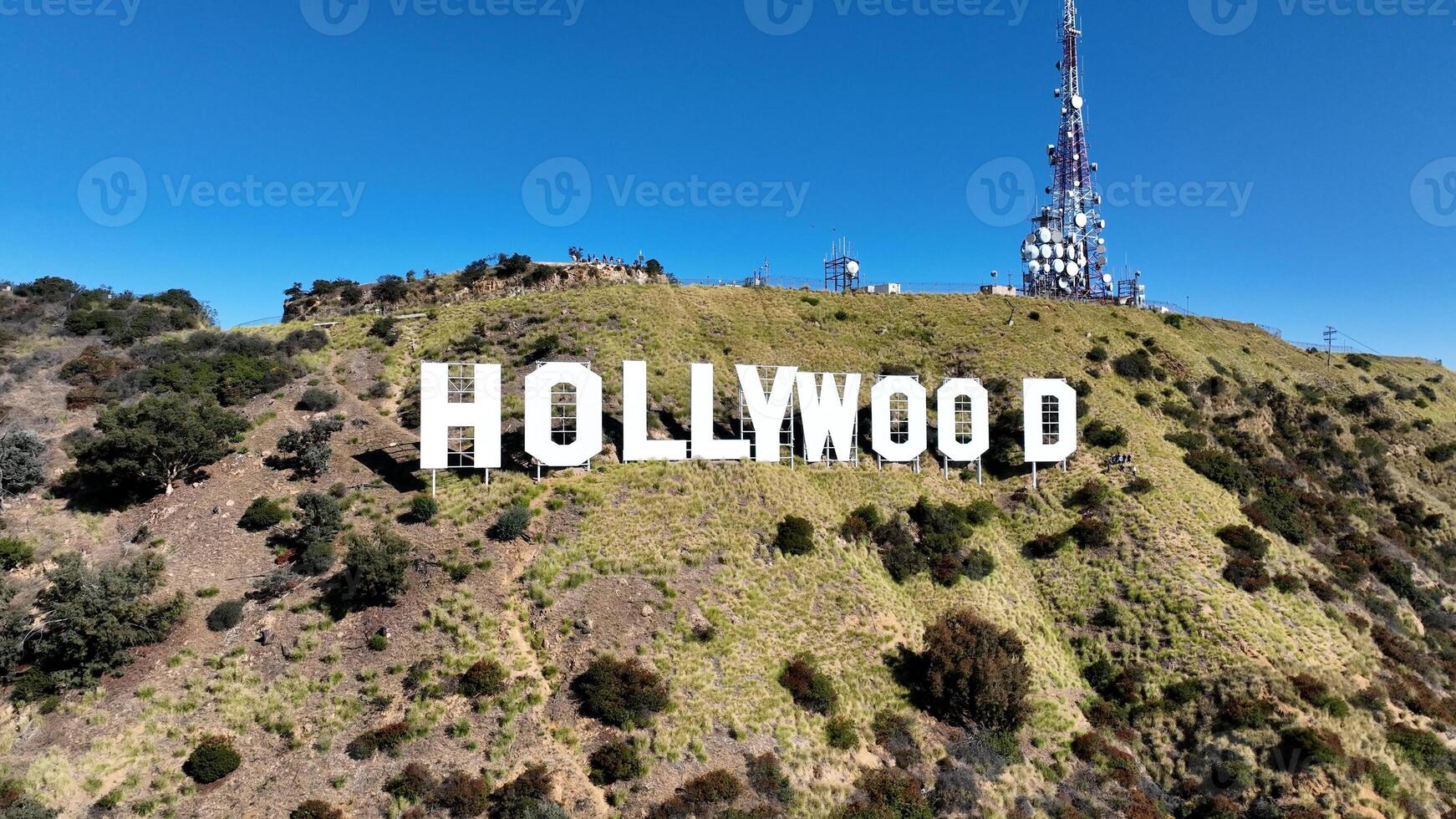 Outdoor Hollywood Sign in Los Angeles California United States. photo