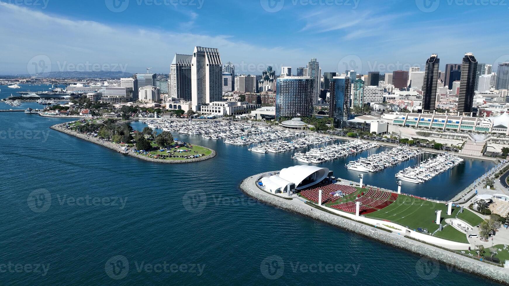 Awesome San Diego Skyline in San Diego California United States. photo