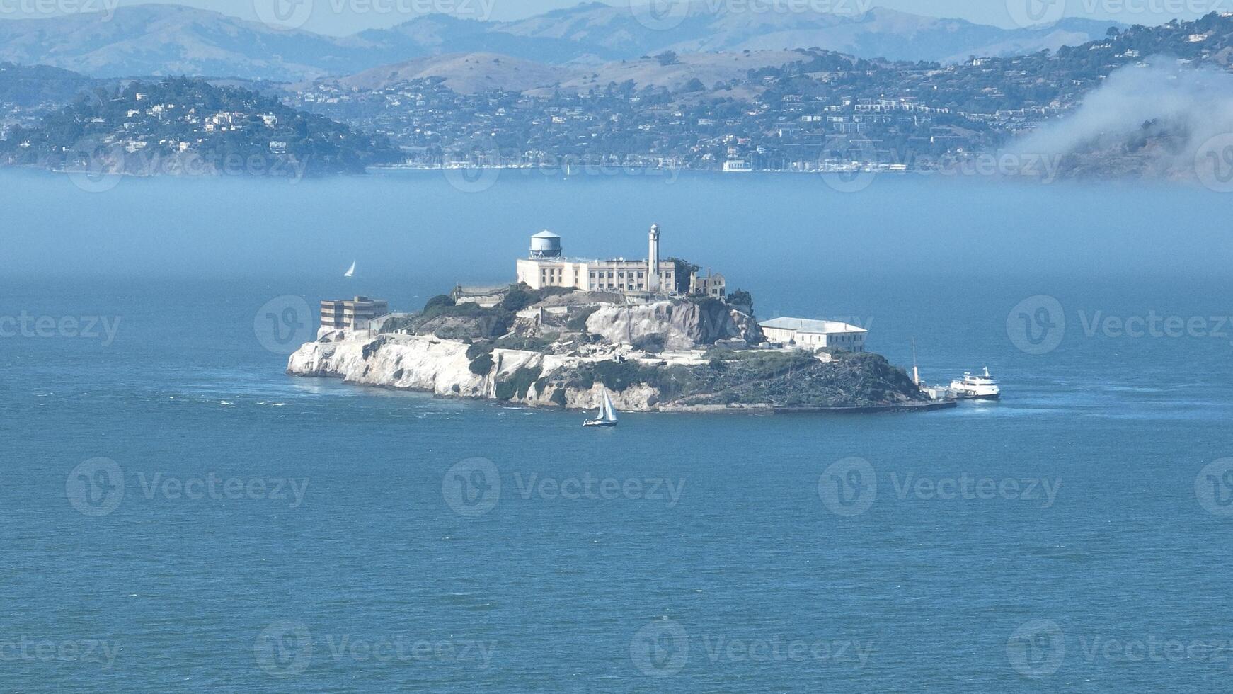 Awe Alcatraz Island in San Francisco California United States. photo