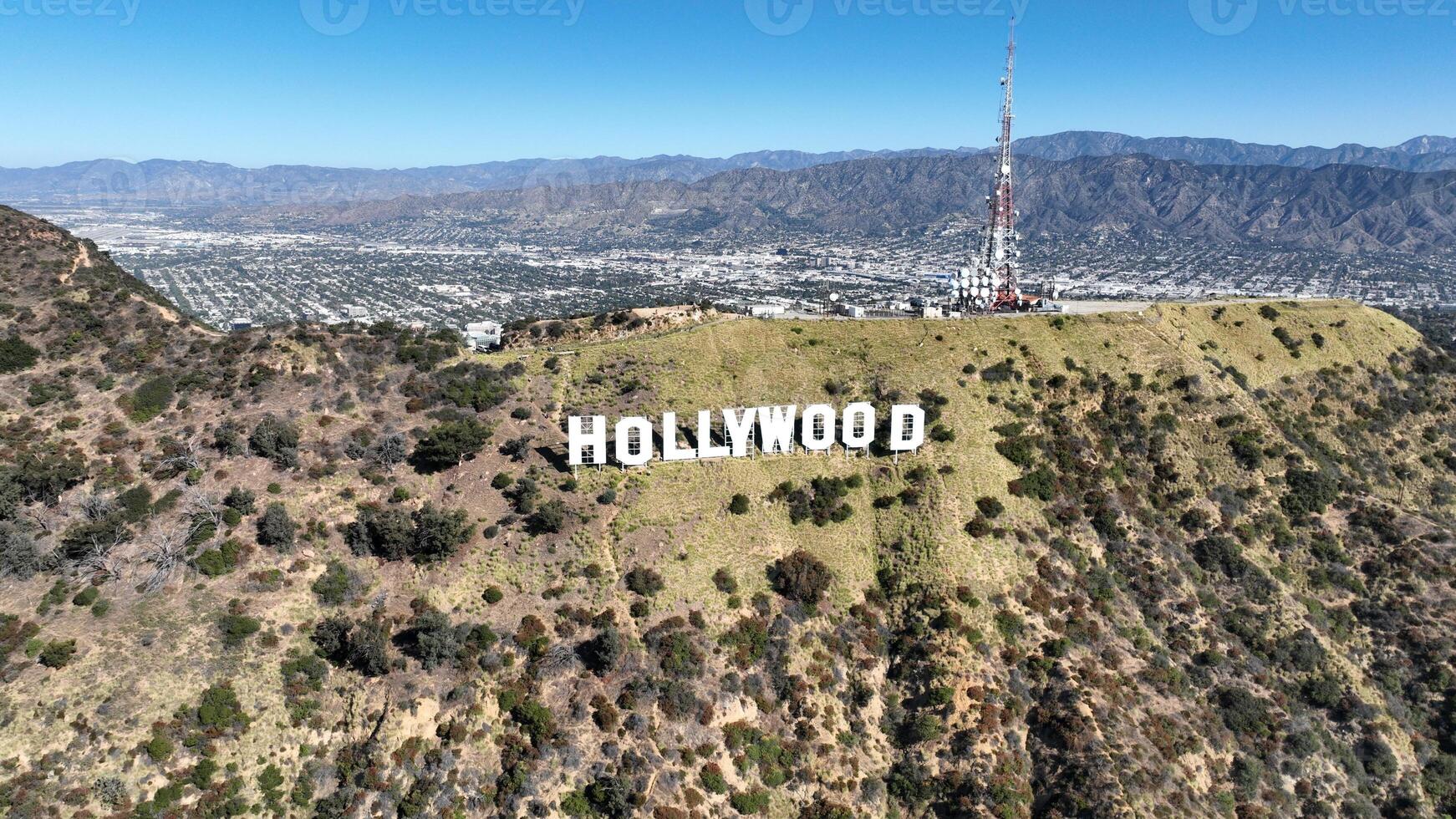 Scenic Hollywood Sign in Los Angeles California United States. photo
