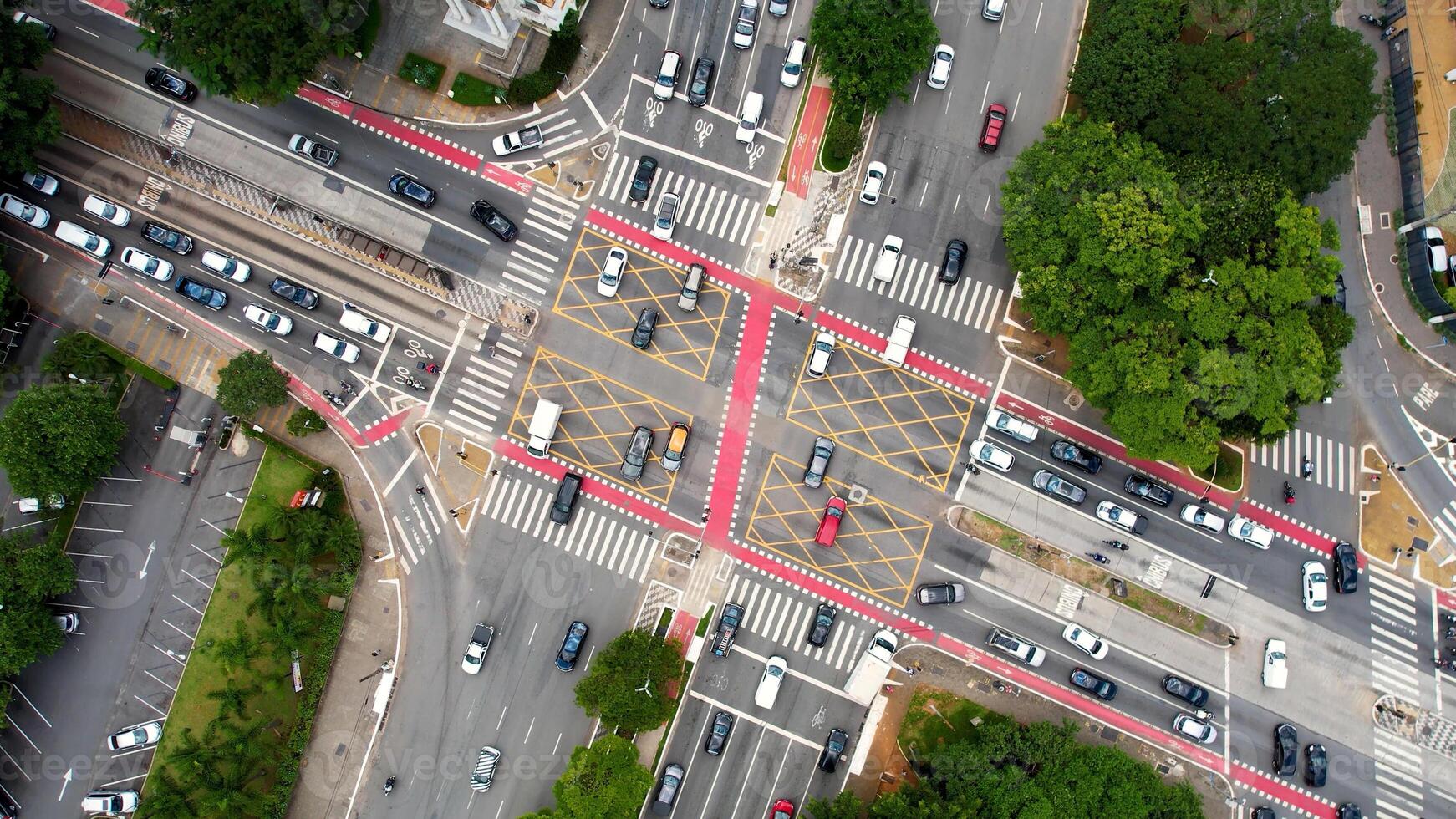 Awesome Reboucas Avenue at Sao Paulo in Sao Paulo Brazil.. Landmark Outdoor. photo