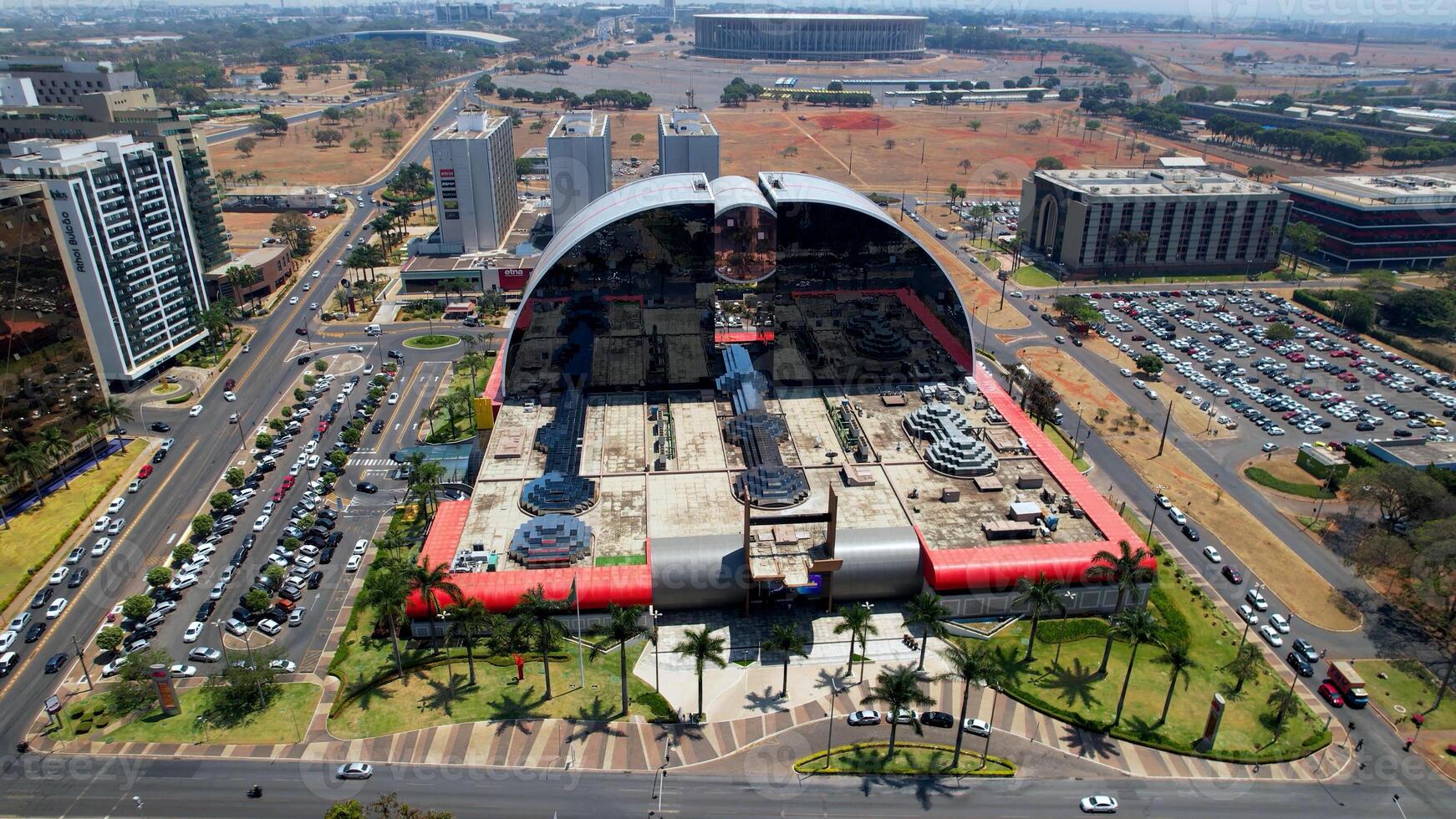 High Angle of Shopping Center in Brasilia Federal District Brazil. photo