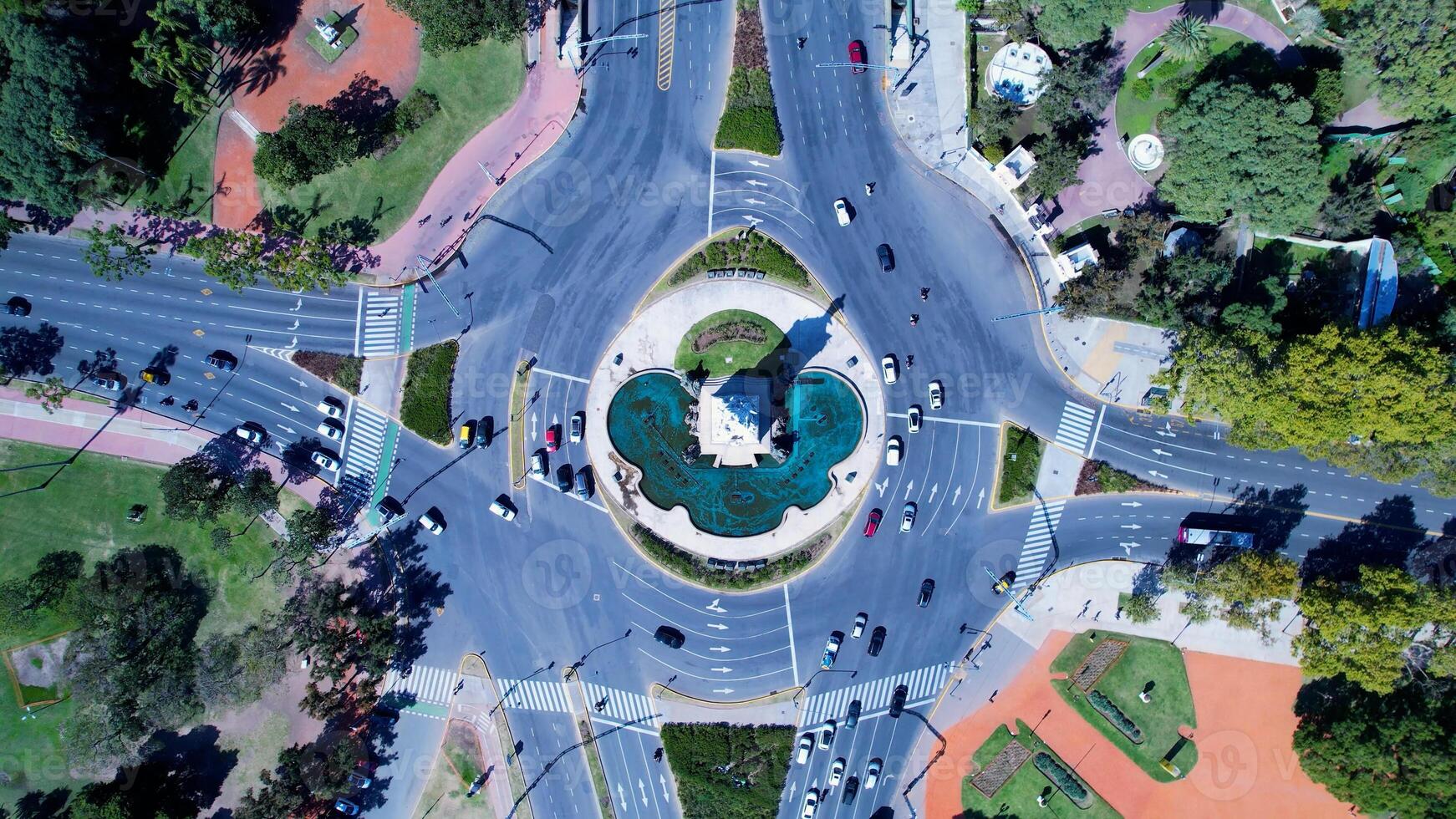 Above Carta Magna Roundabout in Buenos Aires Buenos Aires Argentina. photo