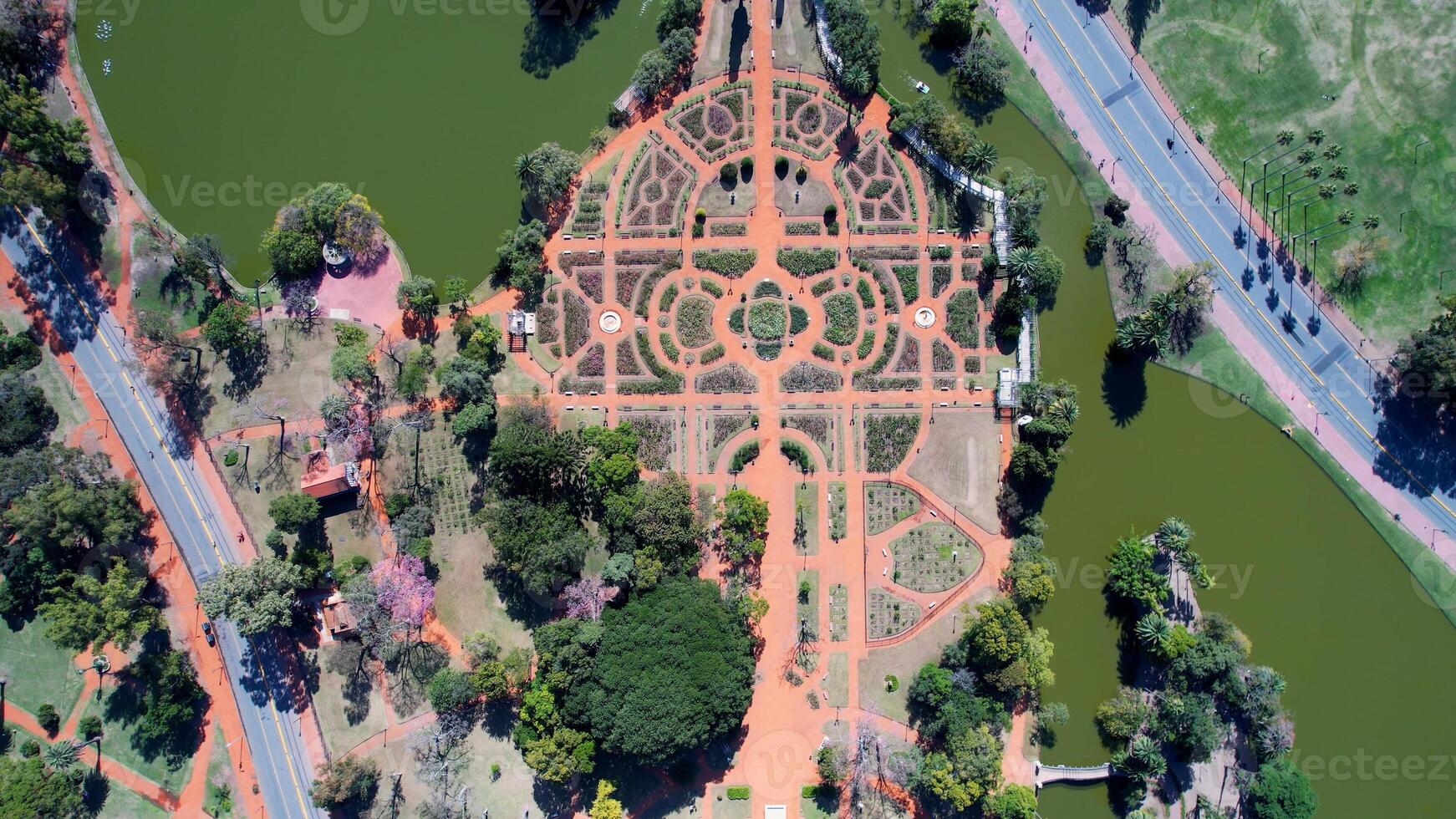 Above view of Botanical Garden in Buenos Aires Buenos Aires Argentina. photo
