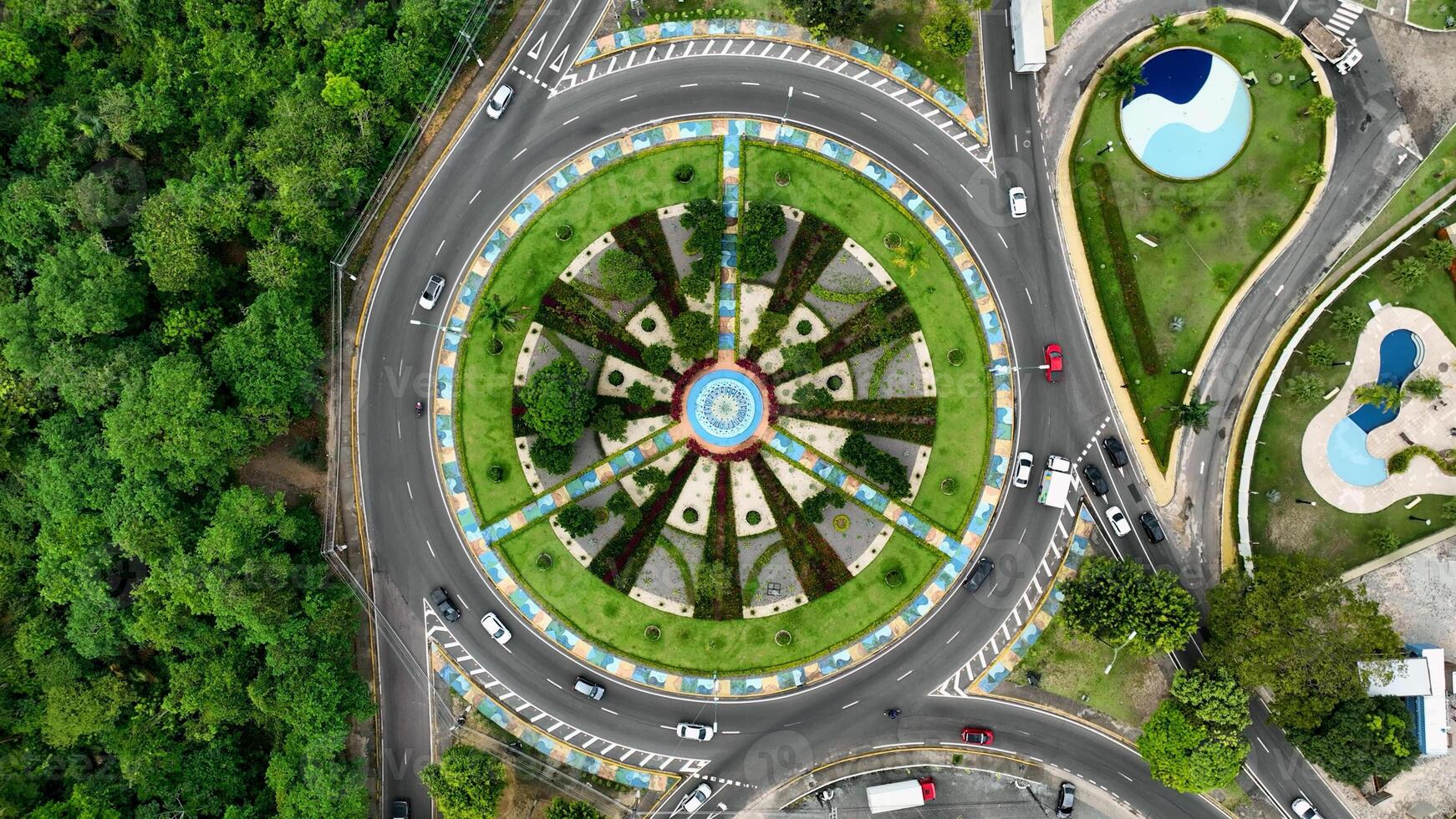 Amazing Landmark Roundabout in Manaus Amazonas Brazil. photo