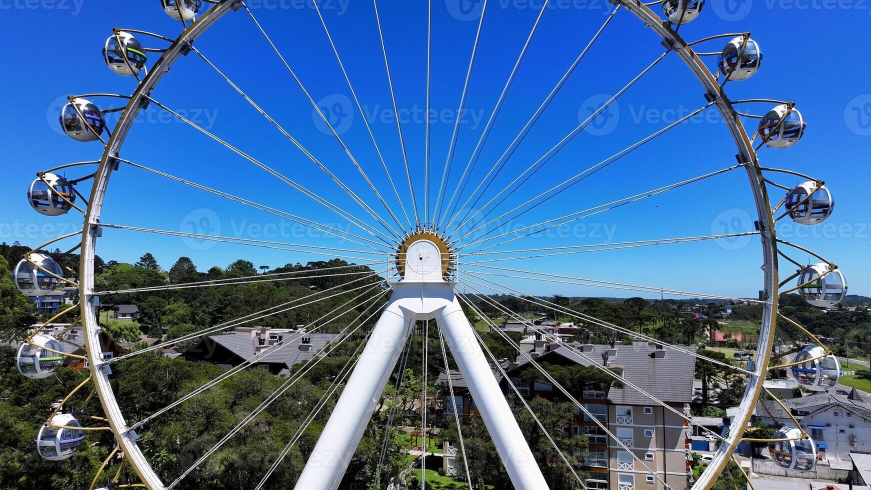 Landmark Stunning Ferris Wheel in Canela Rio Grande do Sul Brazil. photo