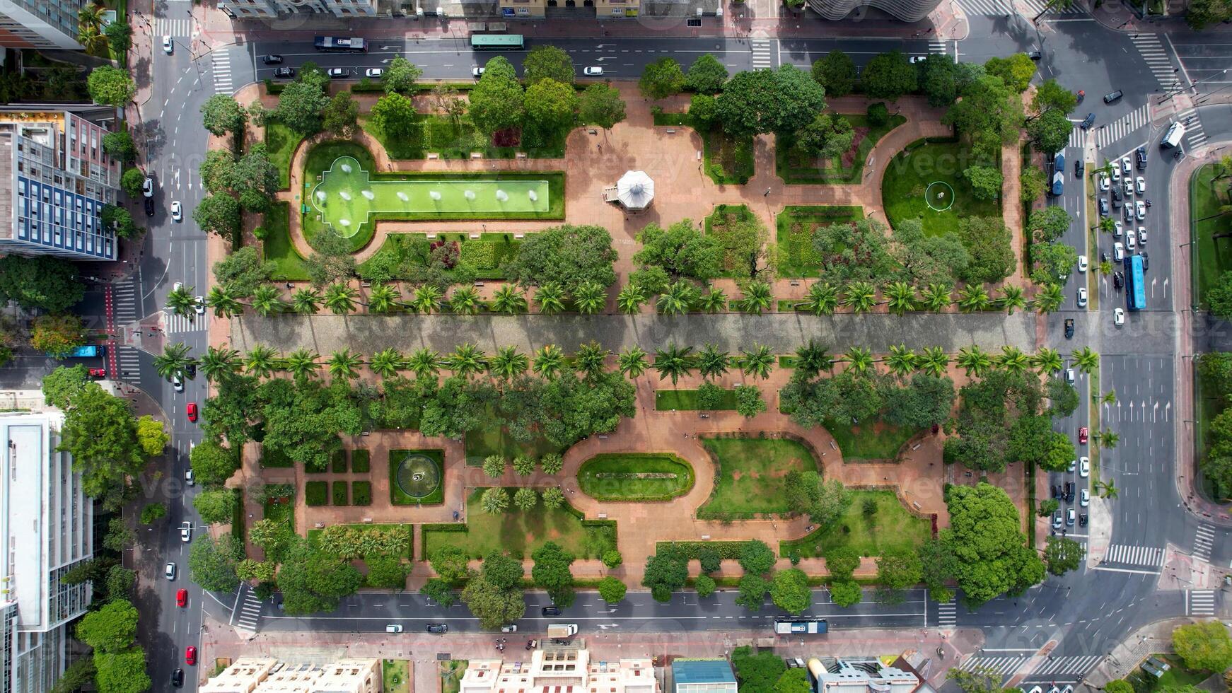 Scenic City Aerial in Belo Horizonte Minas Gerais Brazil. photo