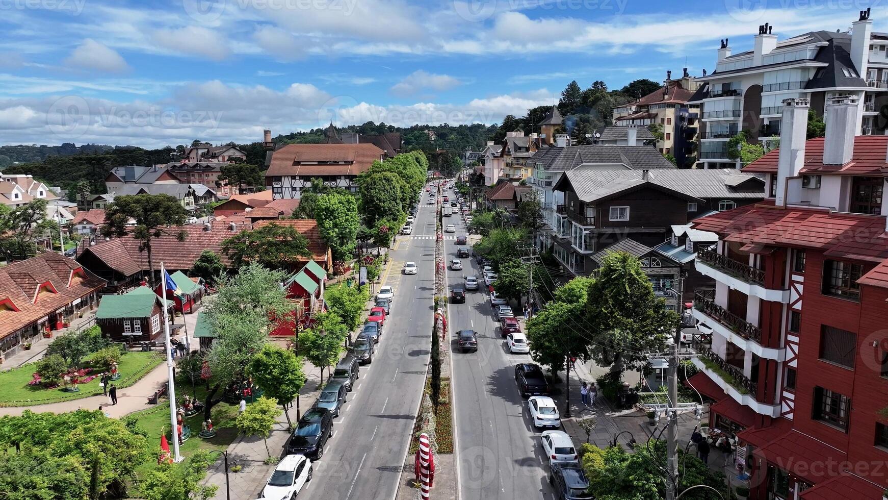 Amazing Gramado Skyline at Gramado Rio Grande do Sul Brazil . Scenic Scene. photo