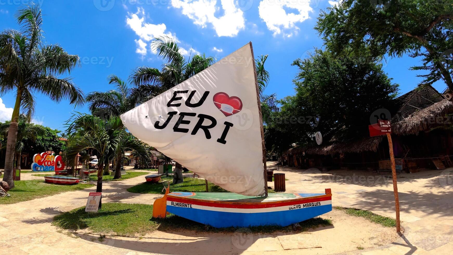 Awesome Tropical Beach in Jericoacoara Ceara Brazil. photo