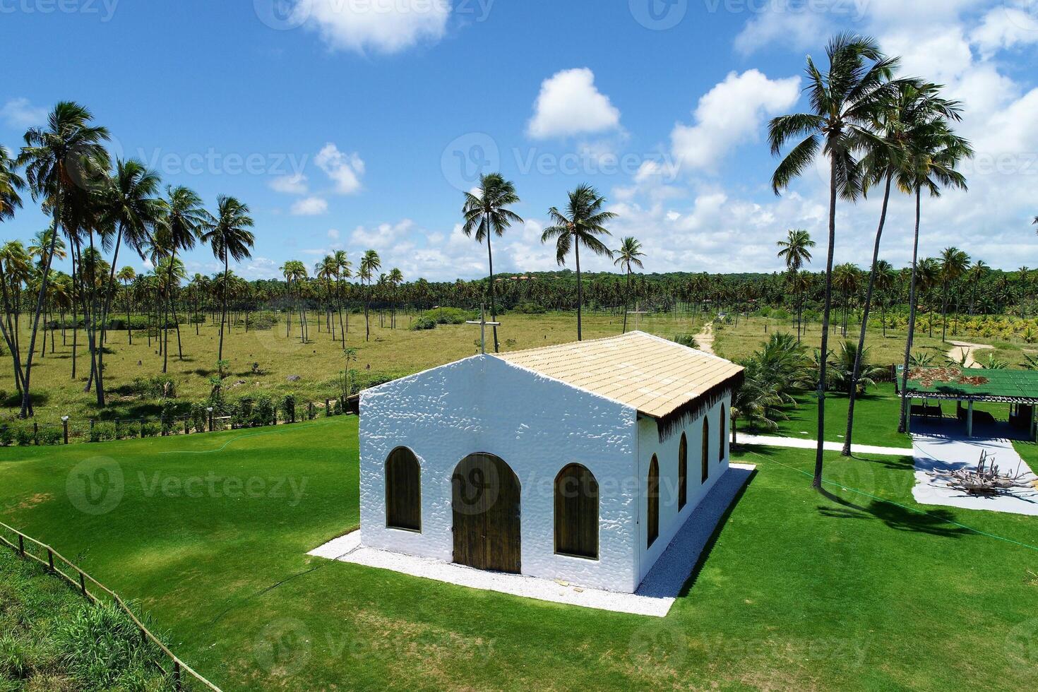 Aerial View of Maragogi in Sao Miguel dos Milagres Alagoas Brazil. photo