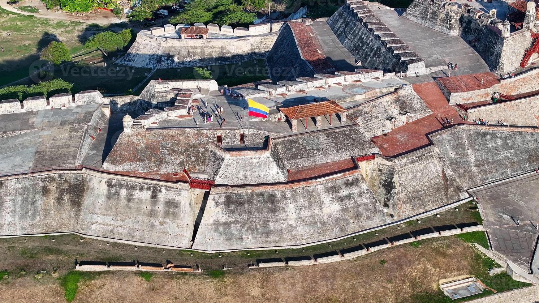 Beautiful San Felipe Fort in Cartagena Bolivar Colombia. photo