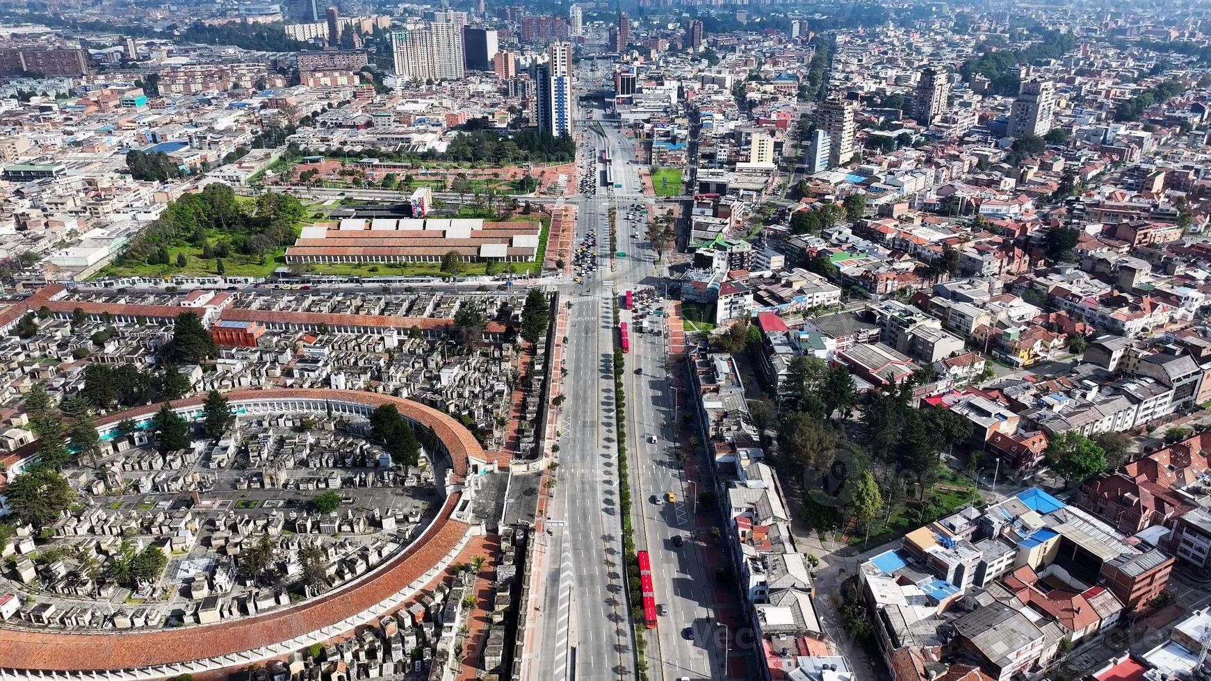 Beauty Freeway Road in Bogota Cundinamarca Colombia. photo