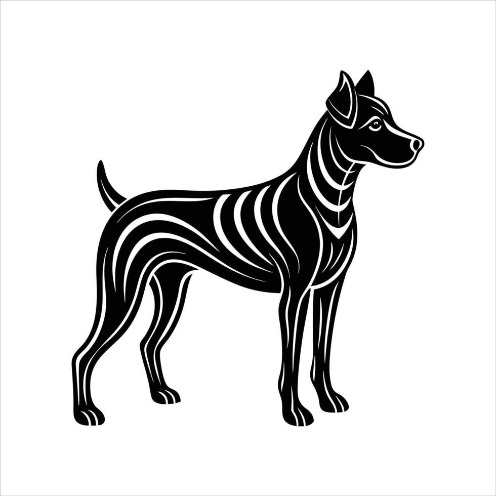 Papillion All Time standing dog Design vector