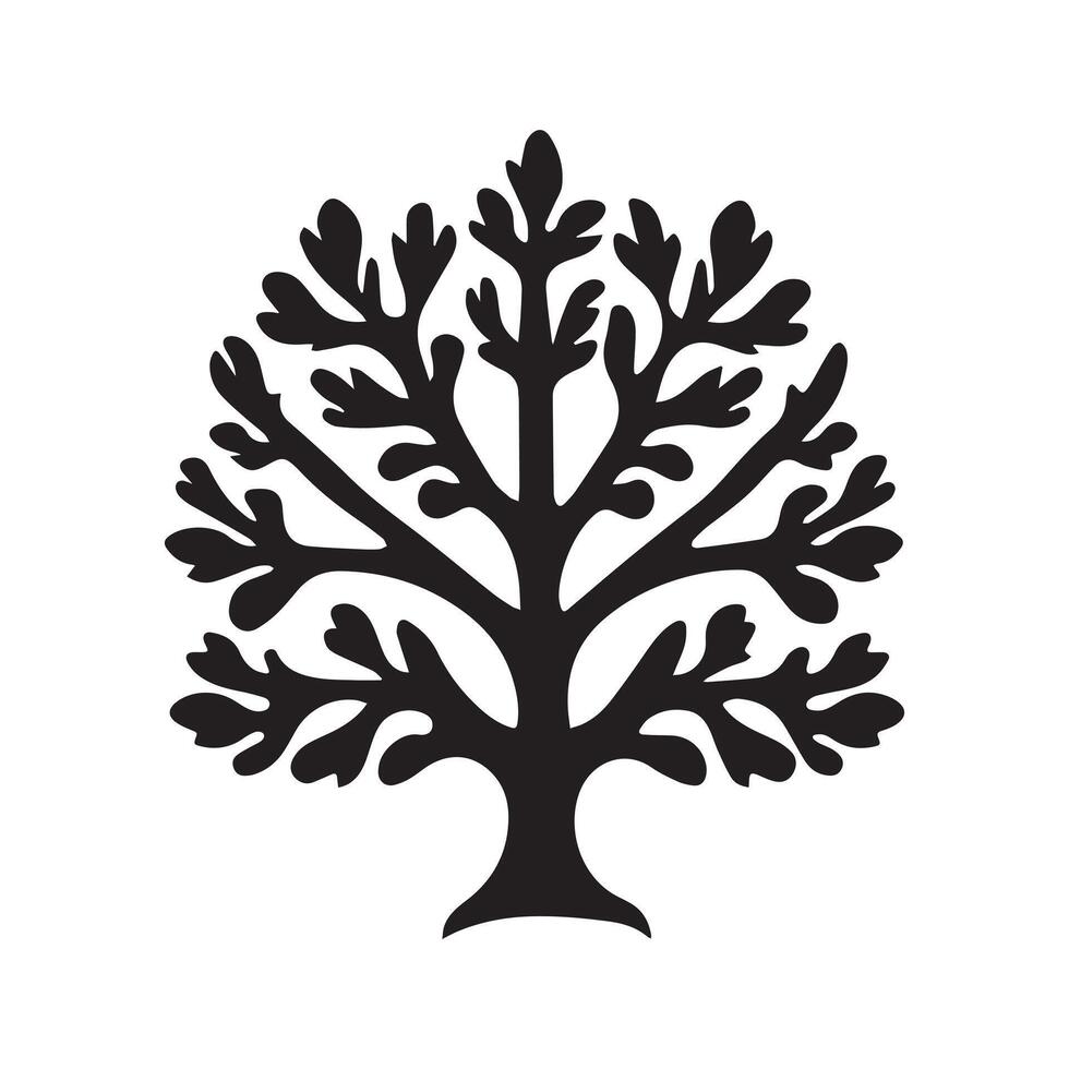 Abstract Tree Icon or Logo Design Template vector