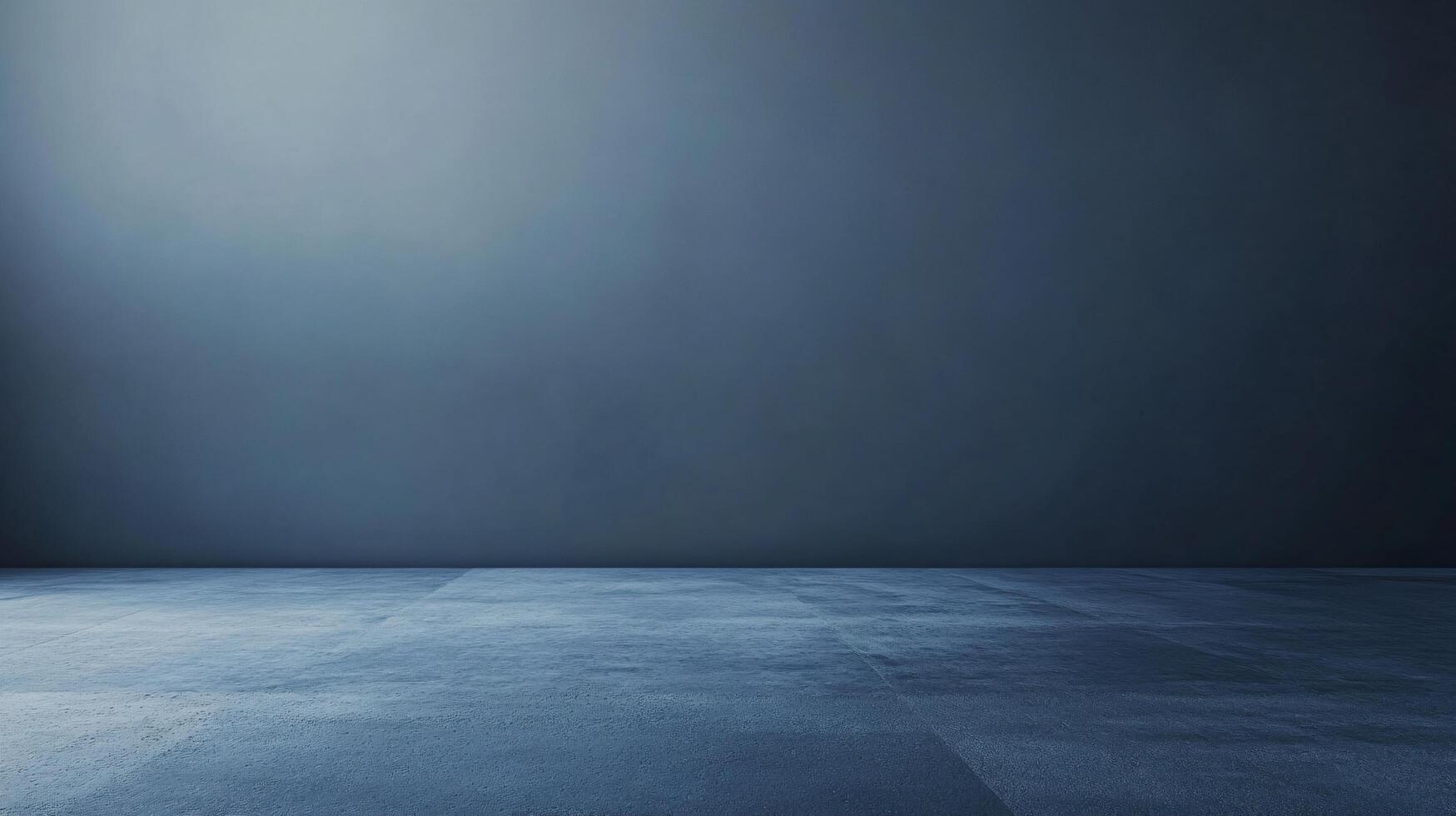 Empty concrete floor and dark wall creating a dramatic background, ideal for showcasing products photo