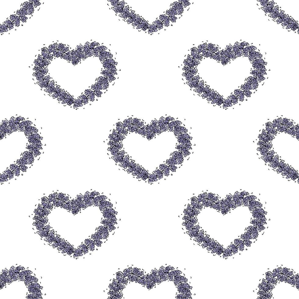 Seamless pattern with lavender flowers for decorative print, wrapping paper, greeting cards, wallpaper and fabric 1 vector
