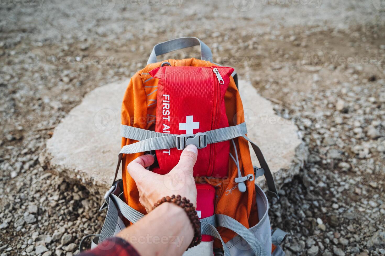 Be Adventure Ready Explore the Outdoors with Our Reliable Backpack Featuring a Securely Packaged First Aid Kit for Safety and Preparedness photo