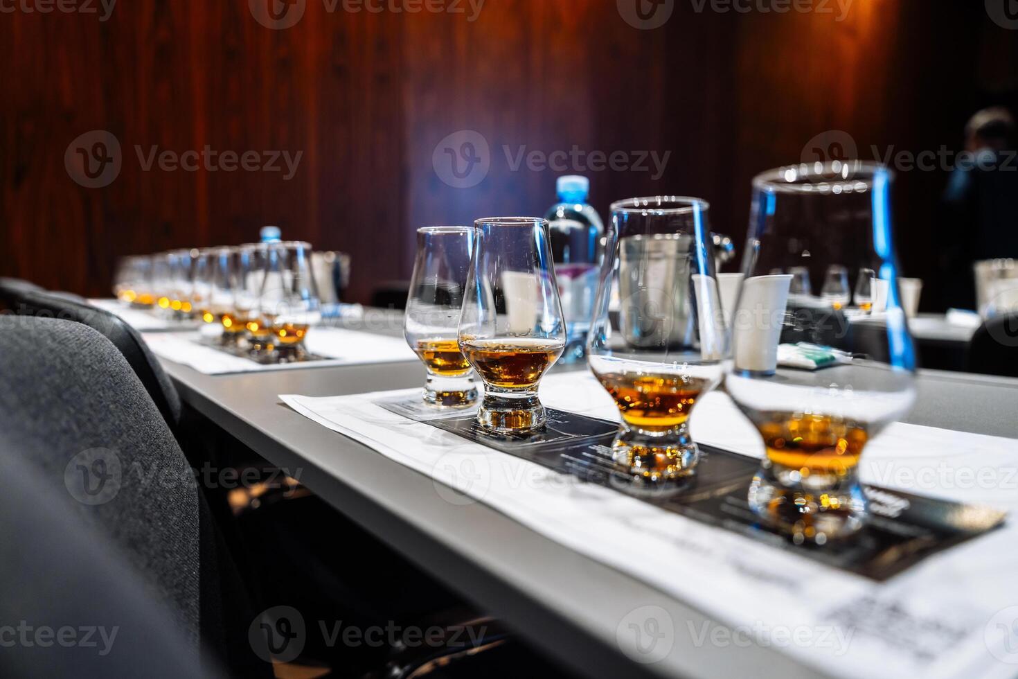 Gathering for an alcohol tasting and cocktail preparation event photo