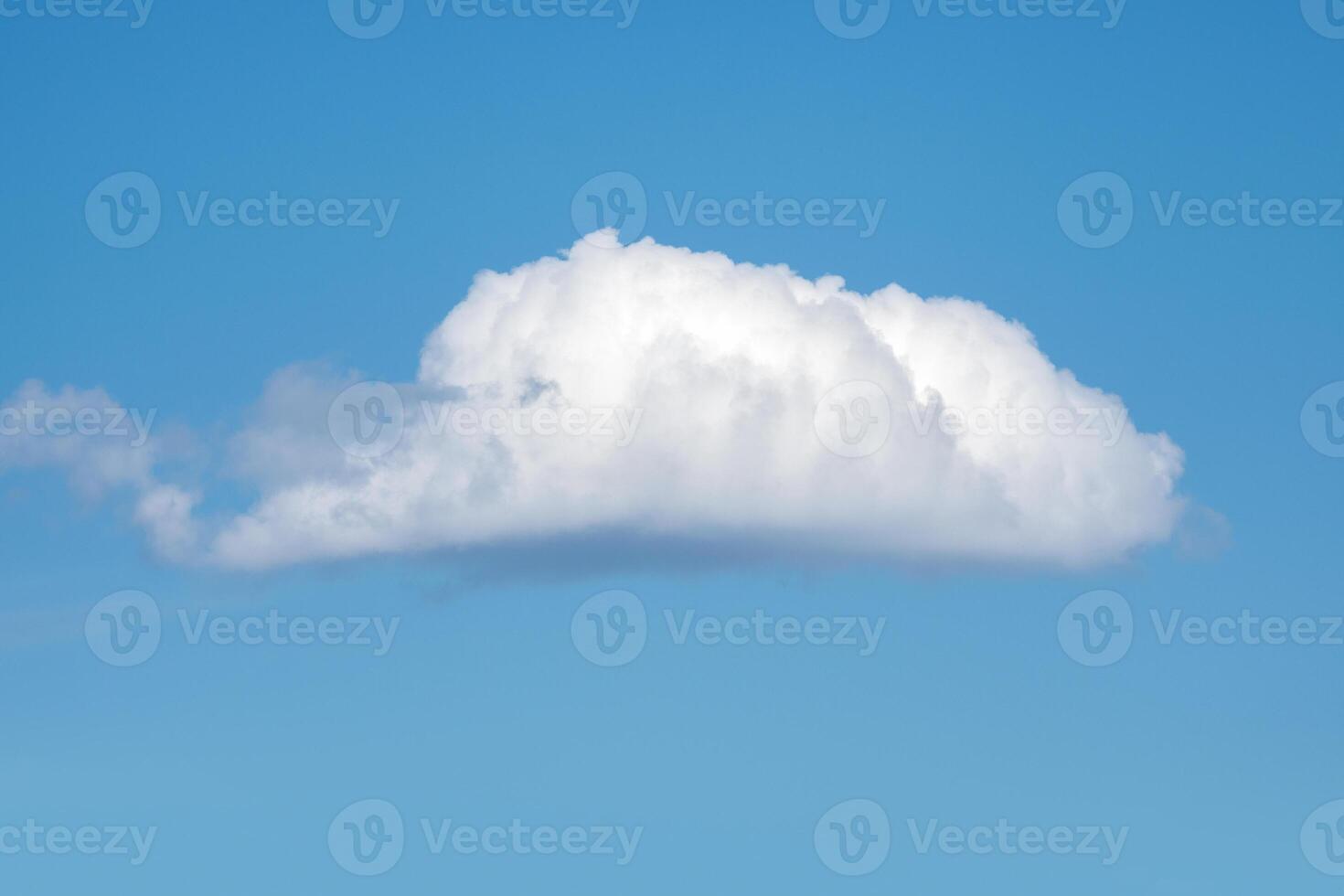 Big white cloud in the blue sky. photo