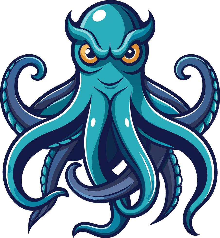 Minimal Flat Octopus Logo Design to Enhance Your Brand Unique Identity vector