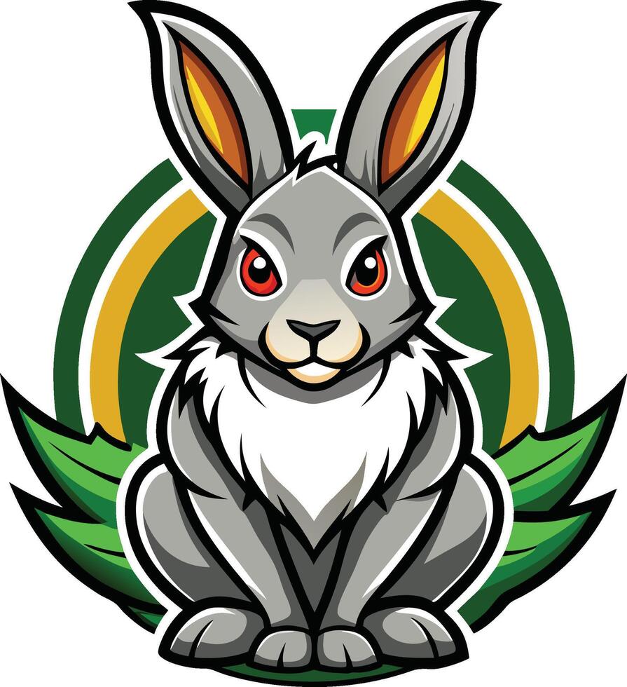 Charming and Playful Rabbit Illustration vector