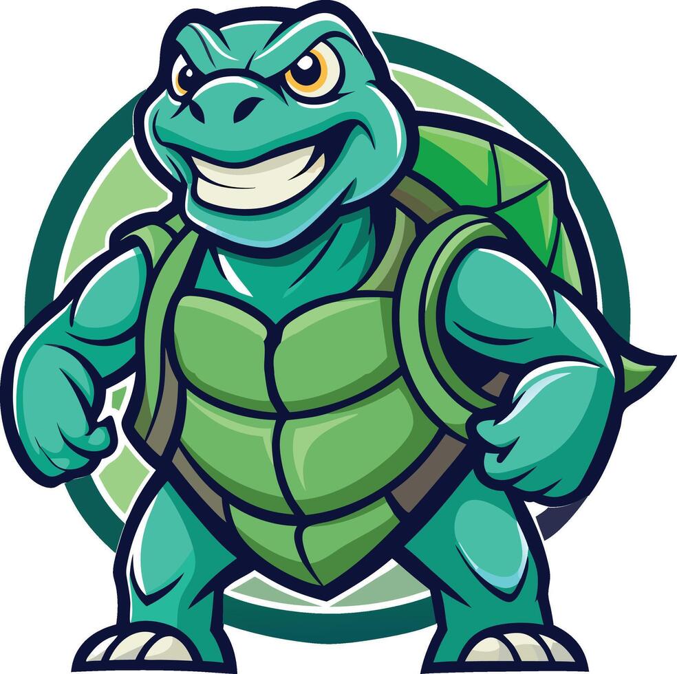 Strong and Timeless Turtle Logo Design vector