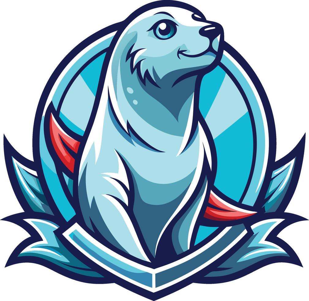 Charming and Playful Seal Illustration vector