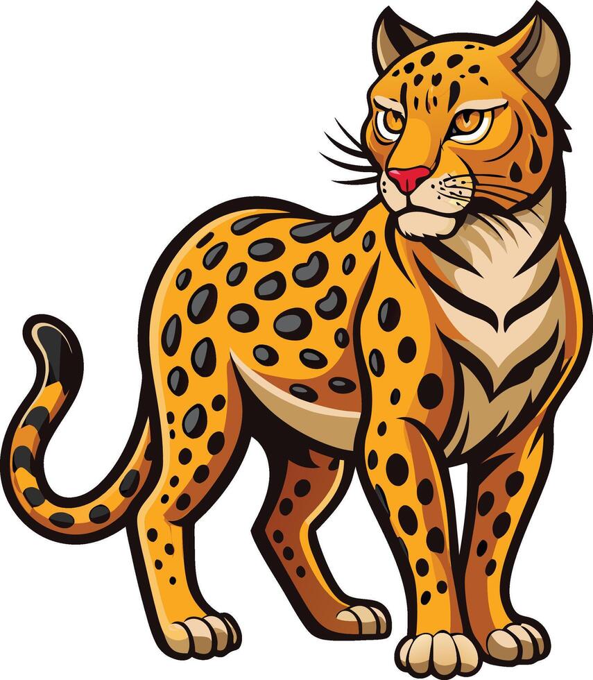 Striking and Bold Leopard Logo Design vector