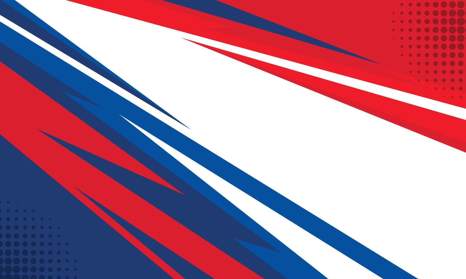 Abstract red and blue geometric stripes modern racing background for car wrap sticker vector