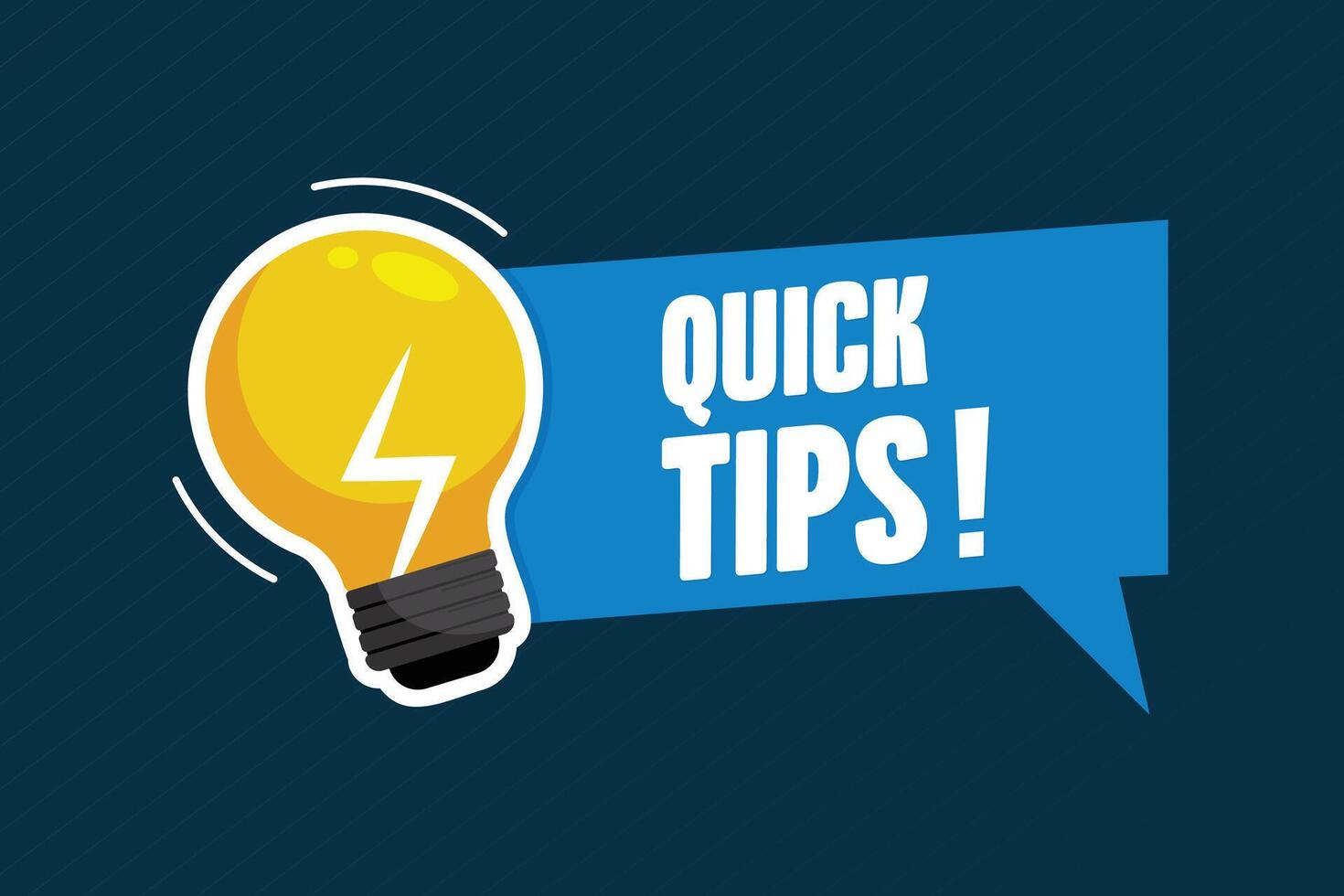 quick tips helpful collection vector