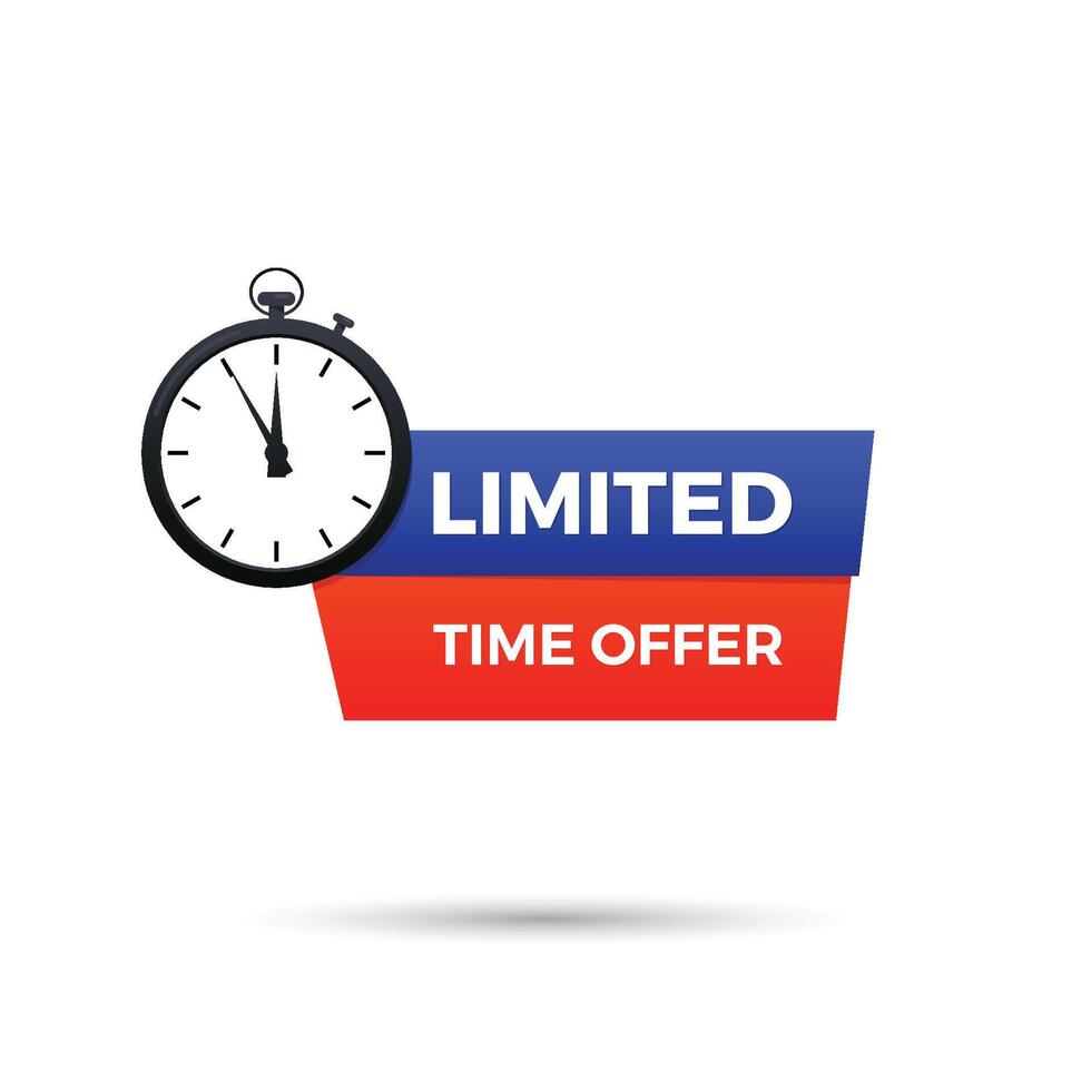 limited time offer watch for sale Special offer icon vector