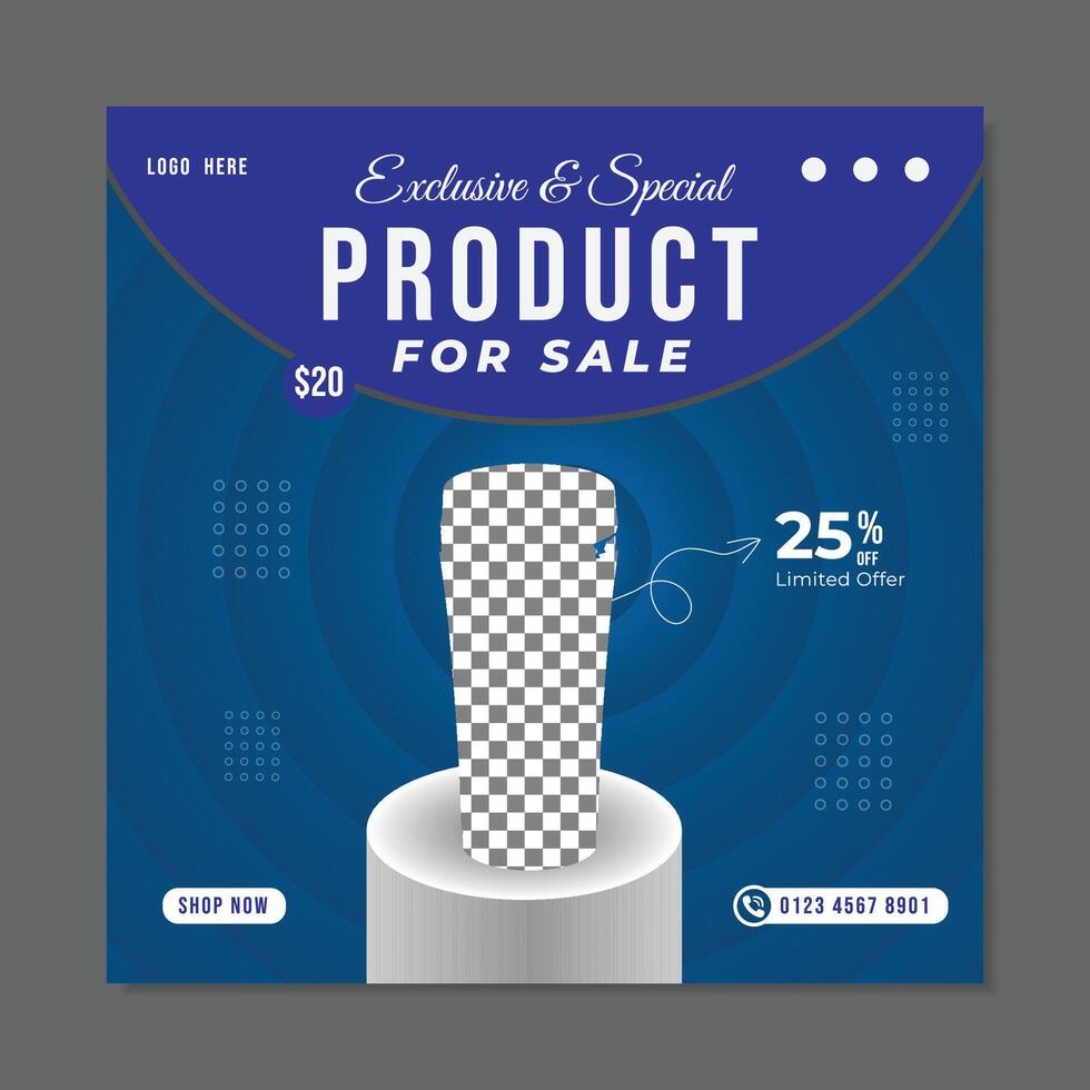 products sale social media post design design template vector