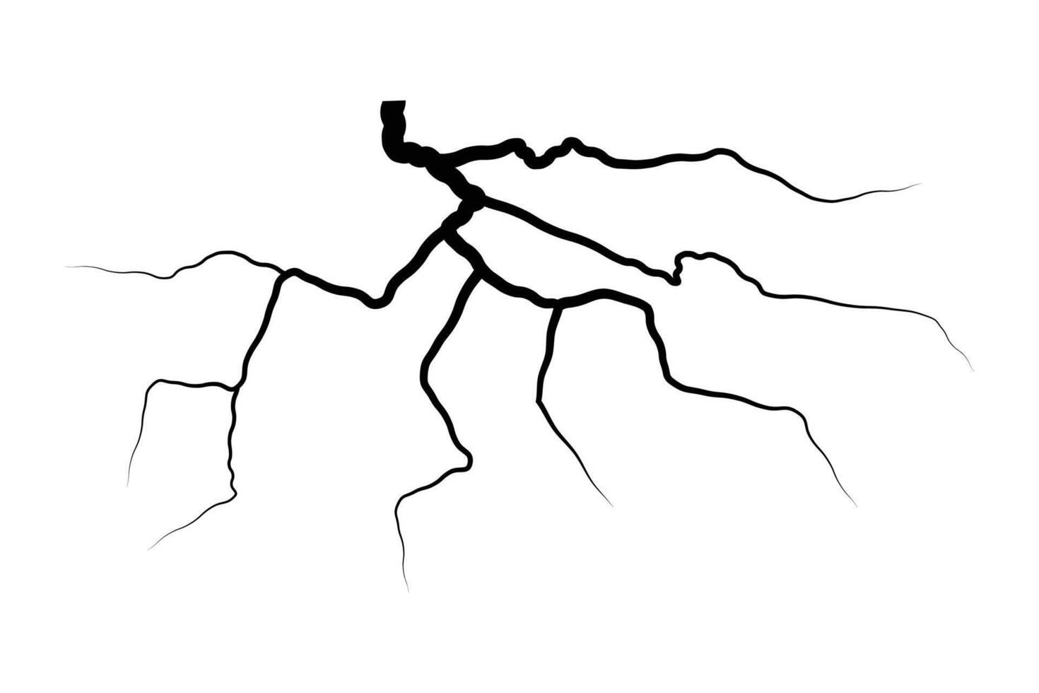 Thunder electricity storm light energy flash rays. Lightning thunder illustration. vector