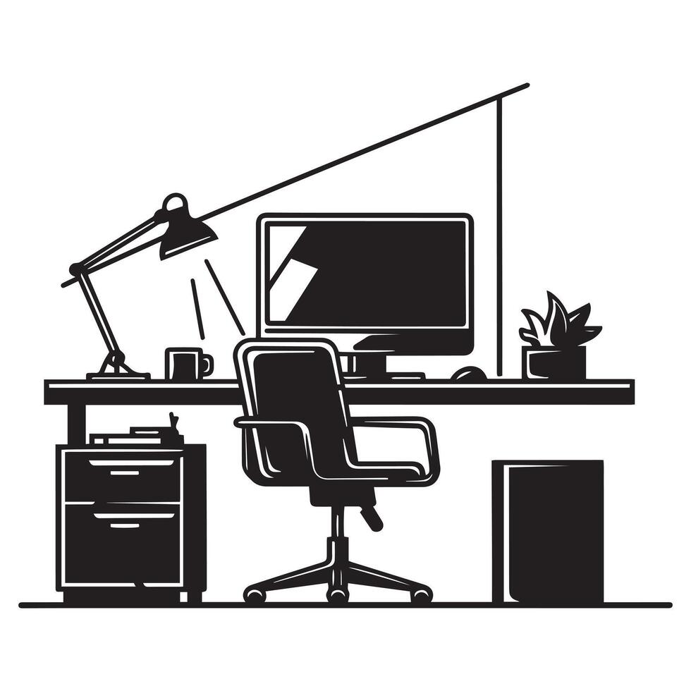 Professional Desk Design vector