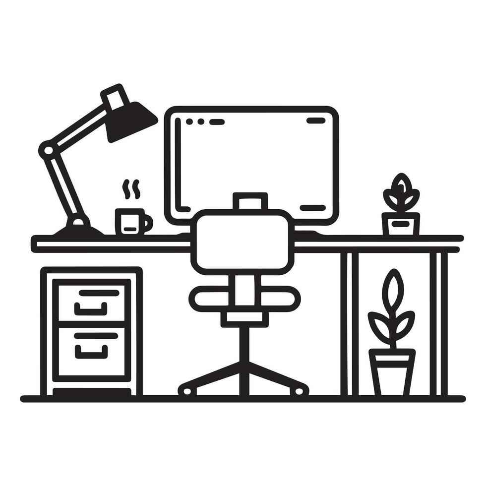 Creative Workspace Layout vector