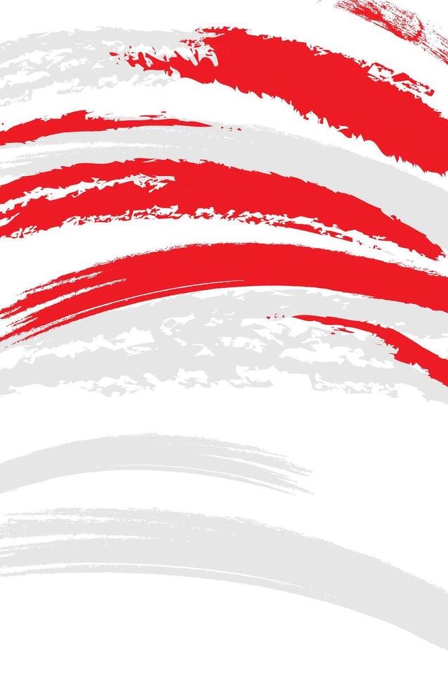 Red and white abstract background with grunge texture and brush design illustration template for sublimation vector
