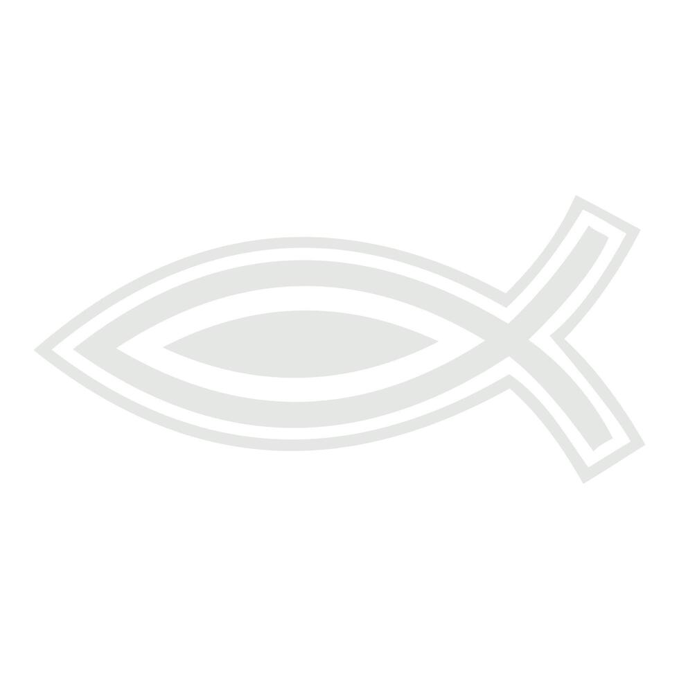 Christian Fish Symbol Ichthys vector