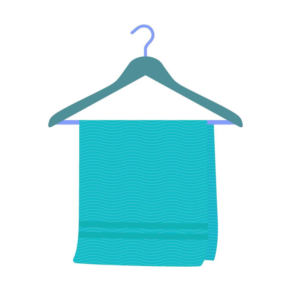 Towel On Hanger Icon vector