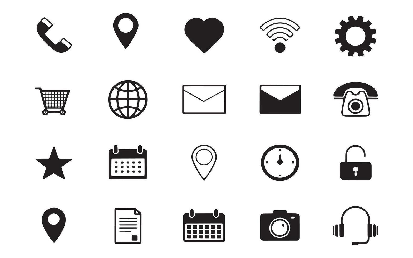 High-Quality Icons for Technology, Home, and Connectivity vector