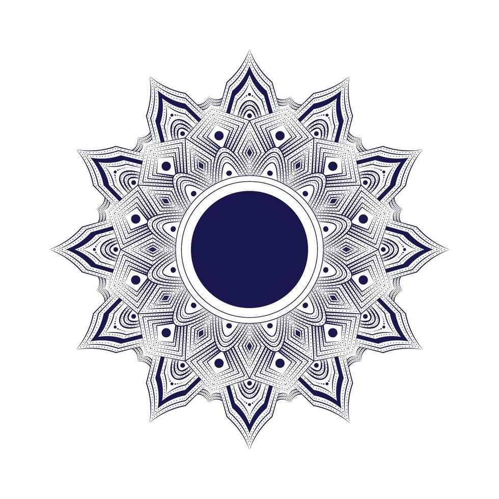 Stylish decorative mandala design background vector