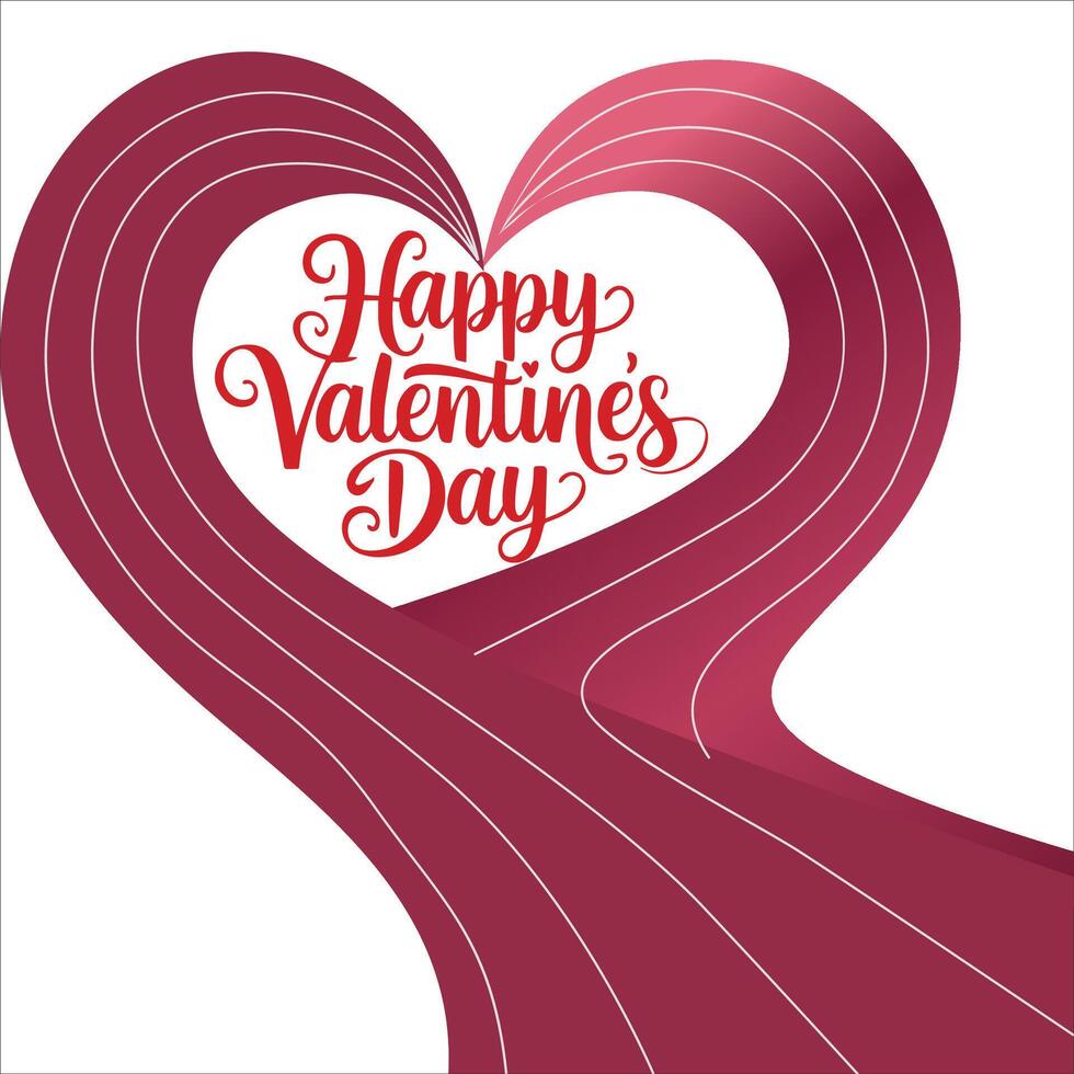 Sophisticated Valentine's Day Font Work vector