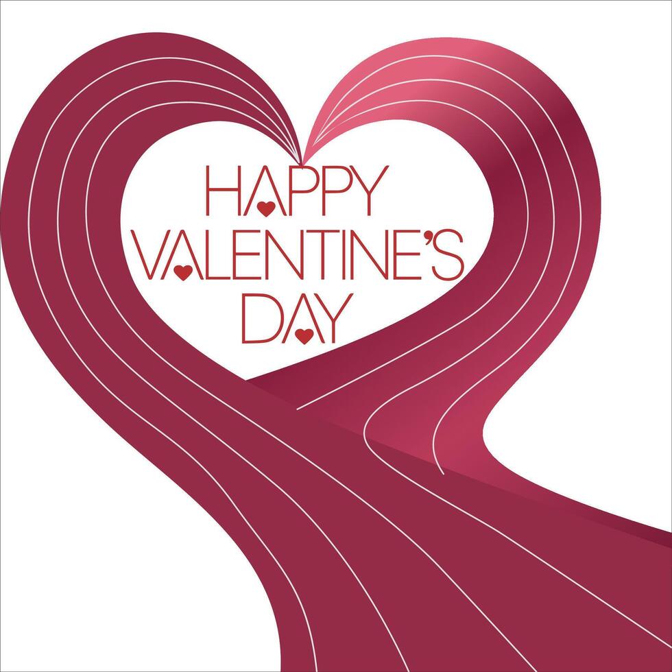 Unique Valentine's Day Script Typography vector