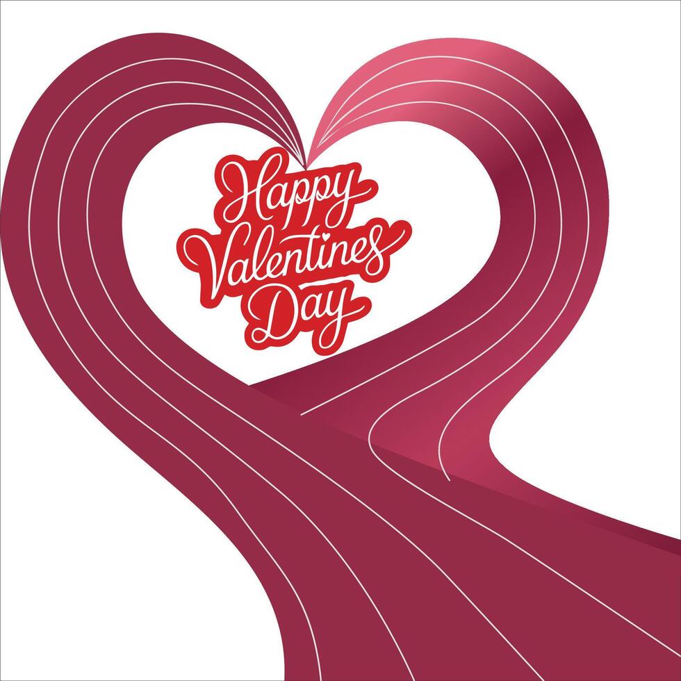Elegant Calligraphy for Valentine's Day Typography vector