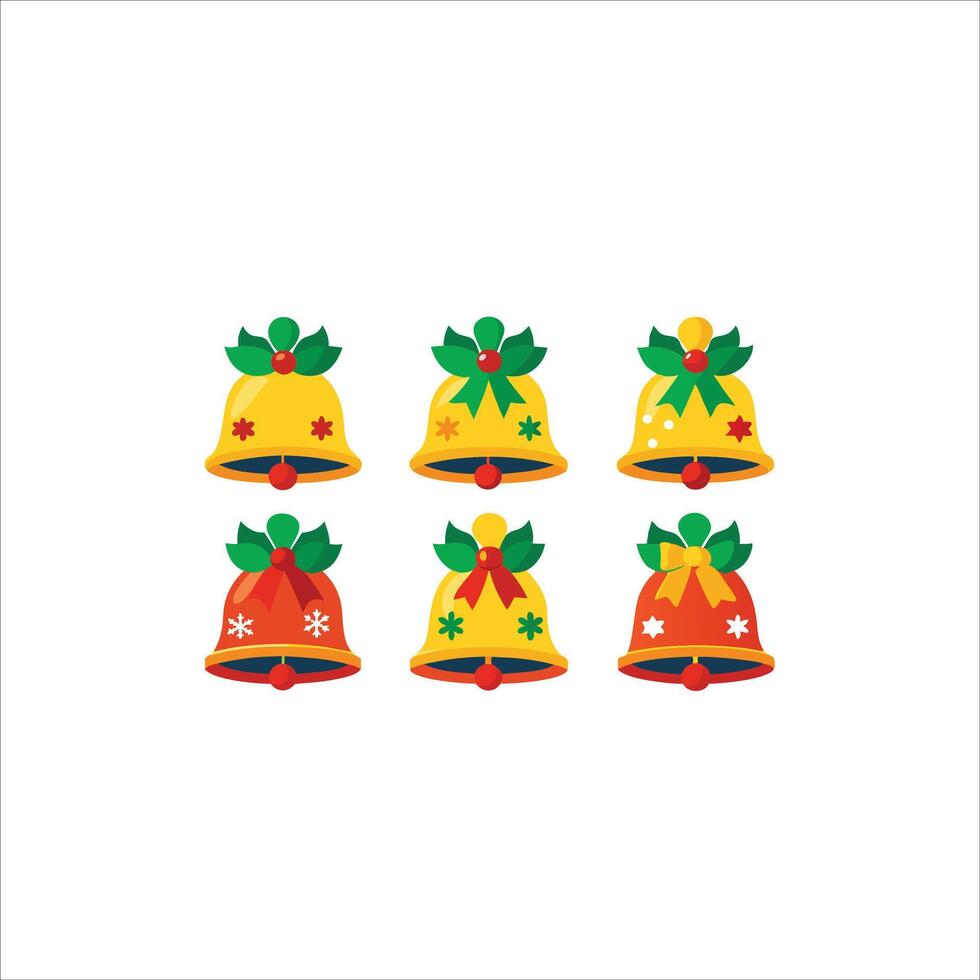 christmas bell icon vector