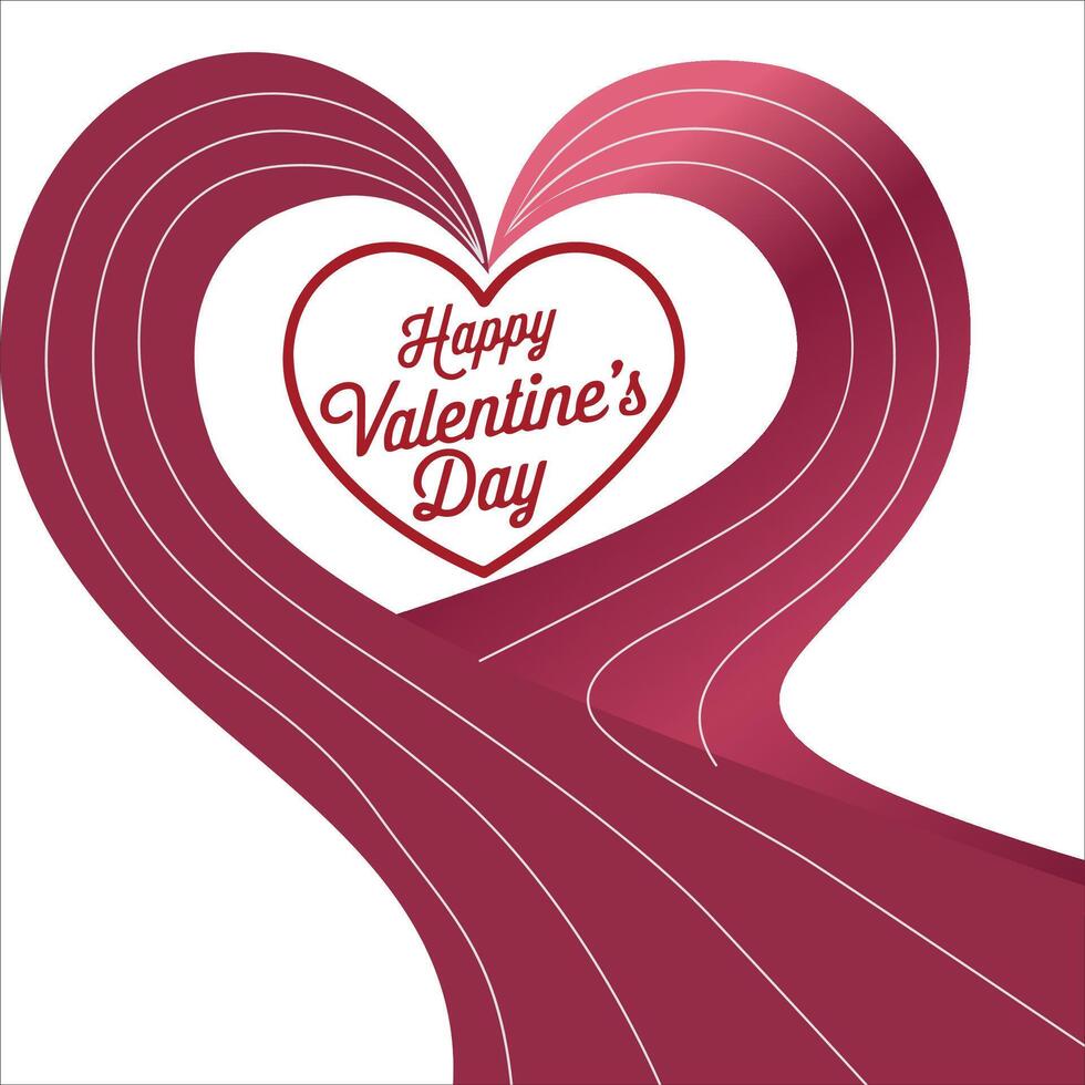 Elegant Script for Valentine's Day Typography vector
