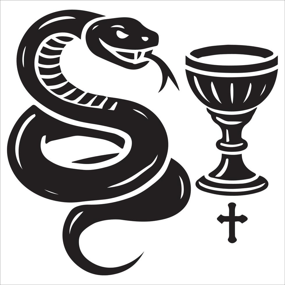 A cobra coiled around a candle vector