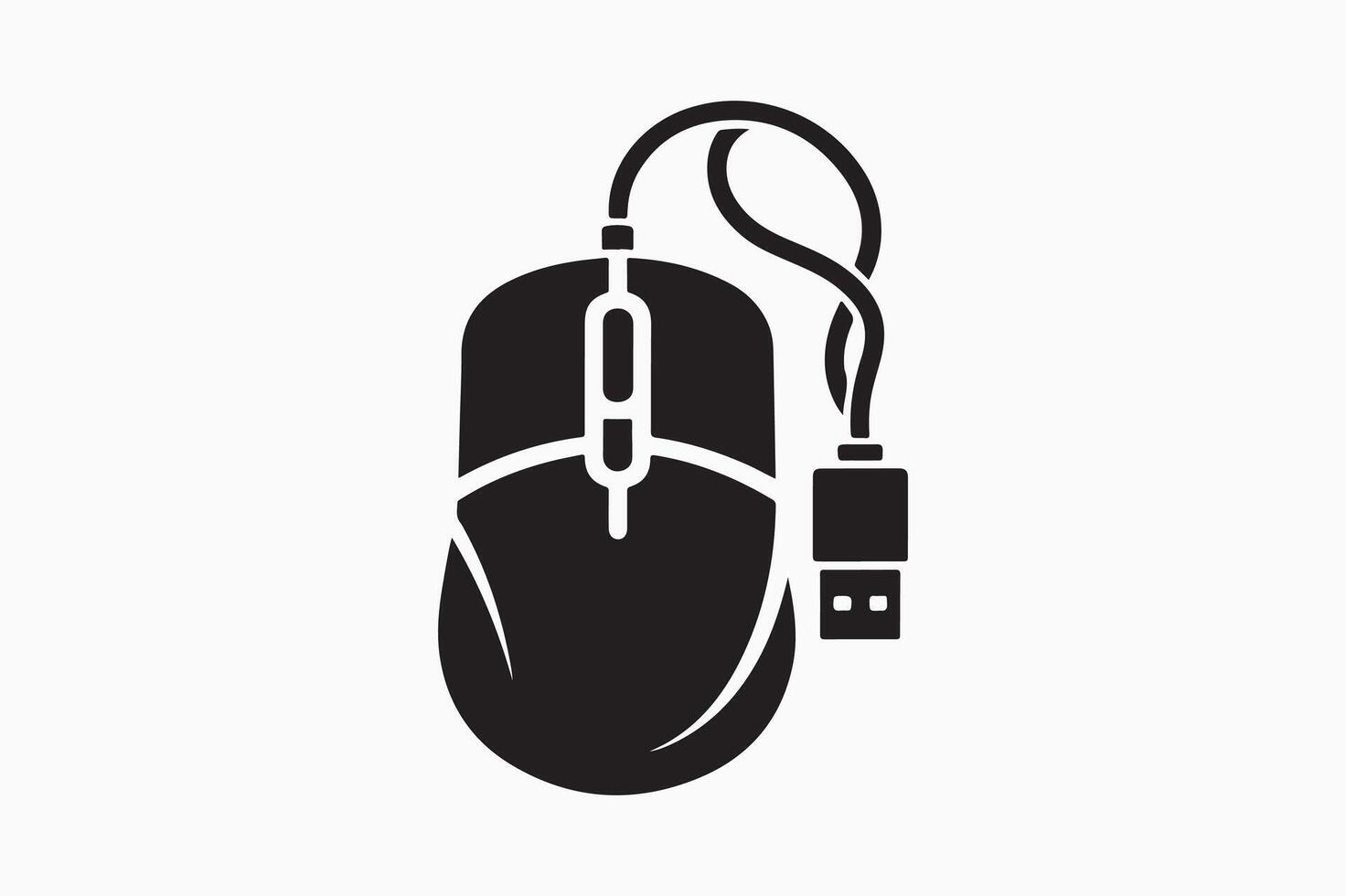 computer mouse icon illustration vector