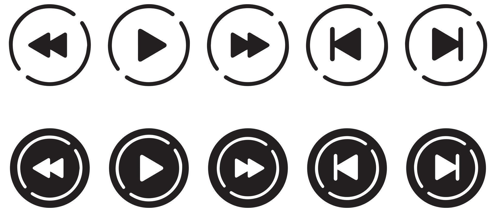 Play button icon concept. Illustration EPS 10 vector