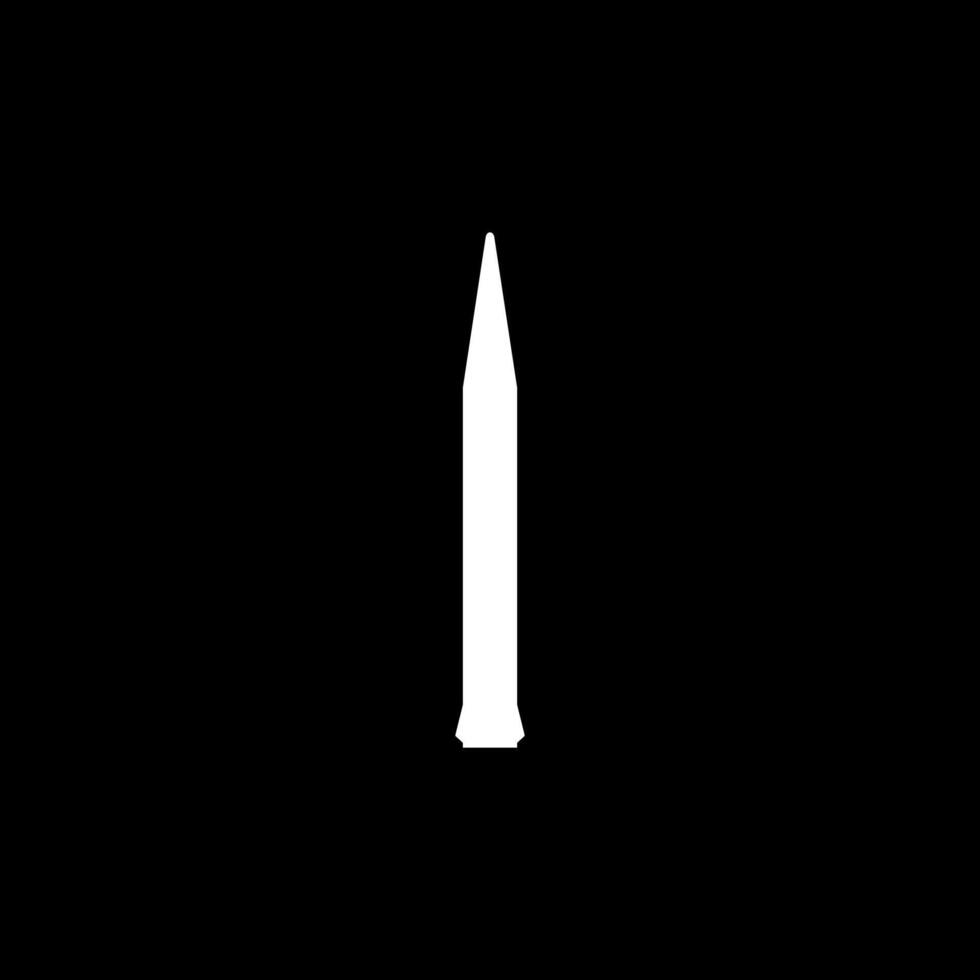 Missile Silhouette, can use for Art Illustration, Icon, Symbol, Pictogram, News Illustration, or Graphic Design Element. BW vector